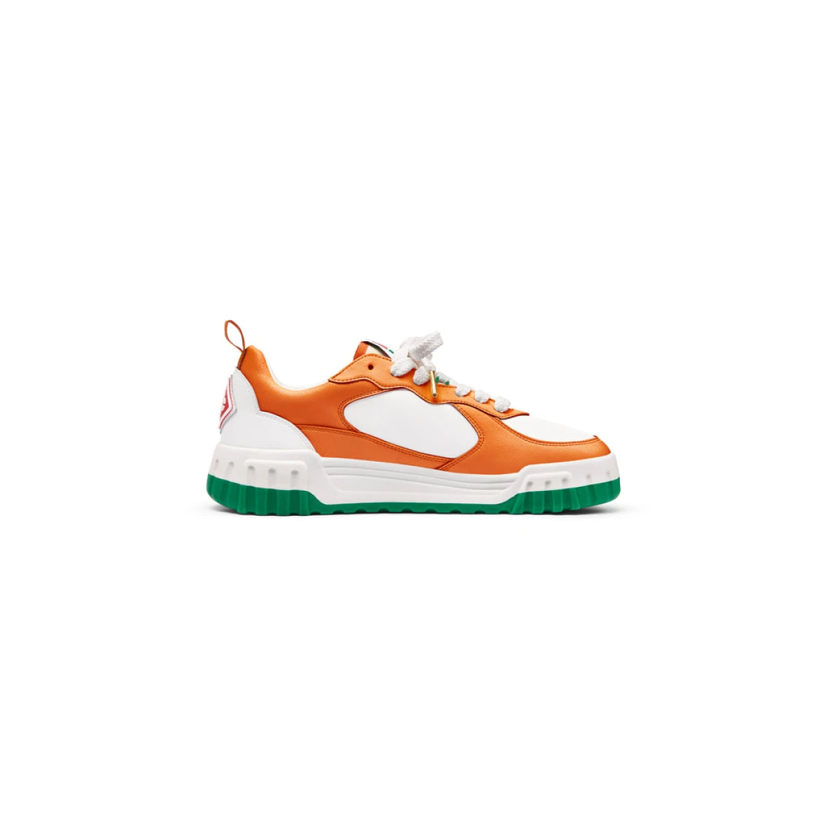 Mens The Court Orange & White Sneaker