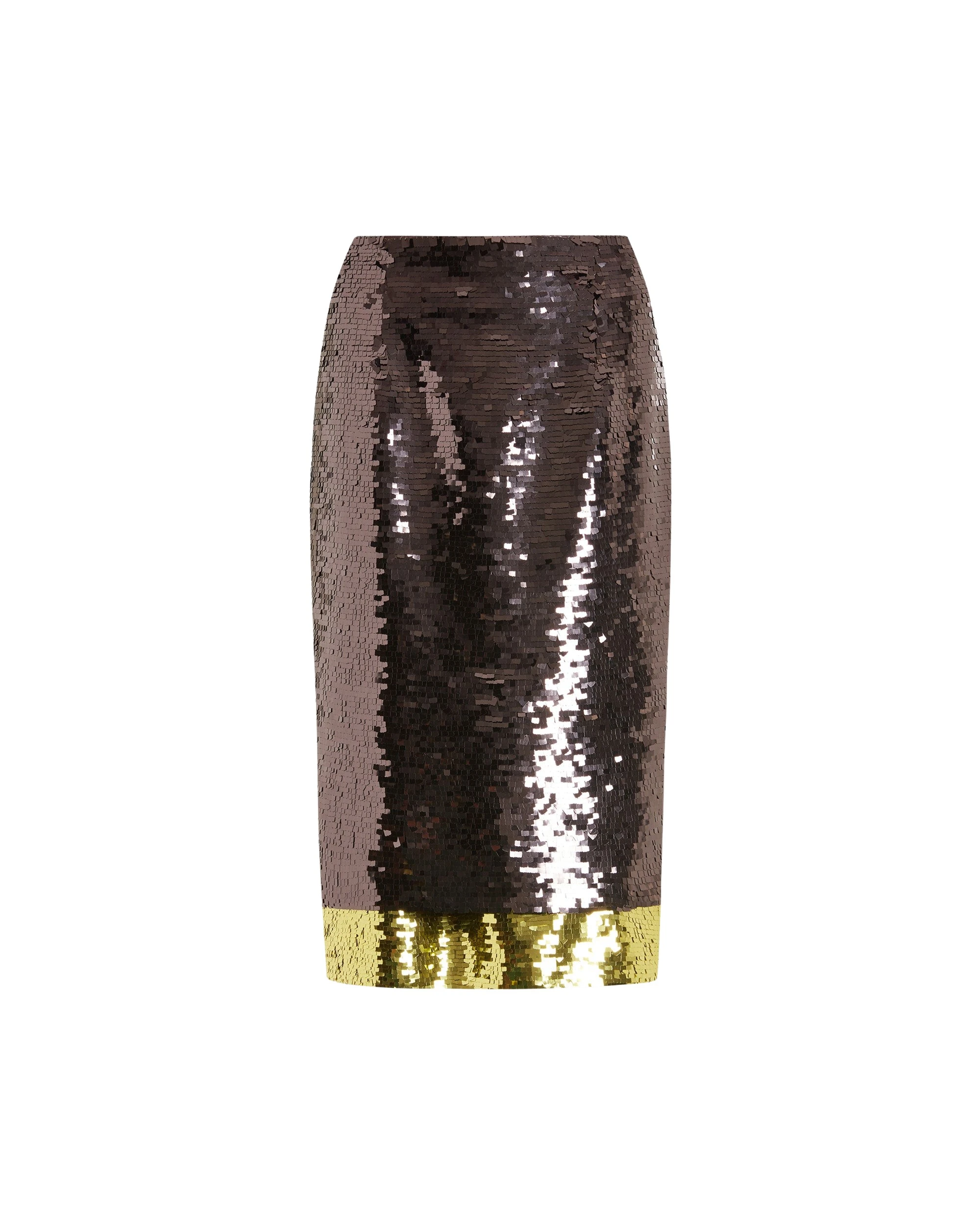 Nyla Midi Skirt In Square Sequin
