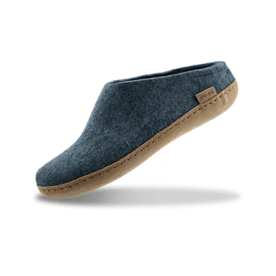 Slip-on with leather sole - Denim